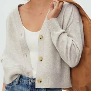 Everlane Cropped Cashmere Cartigan